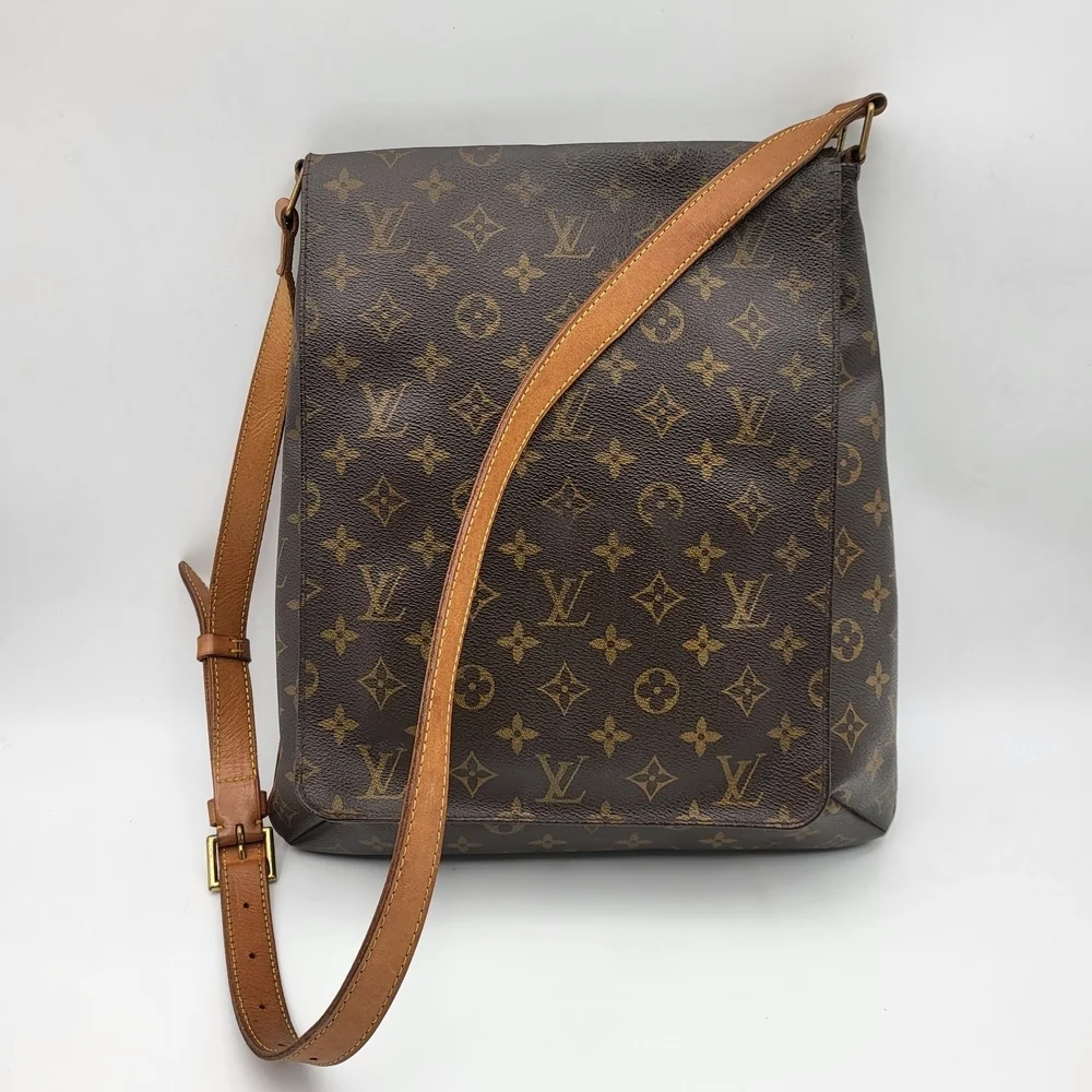 LOUIS VUITTON Monogram Musette Salsa GM Shoulder Crossbody Bag, Authentic..